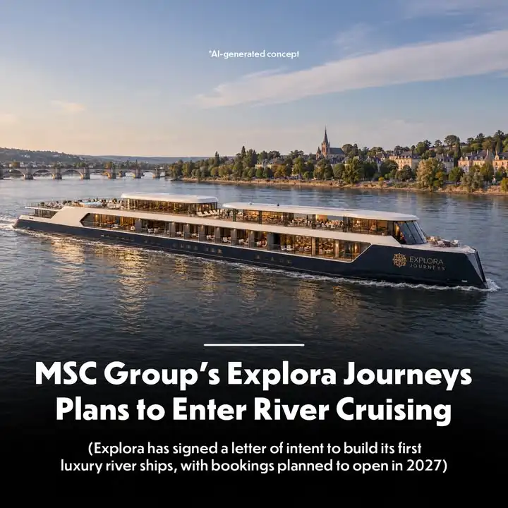 Explora Journeys is planning to enter the River Cruise market!The MSC Group luxury brand has signed a letter of intent w...
